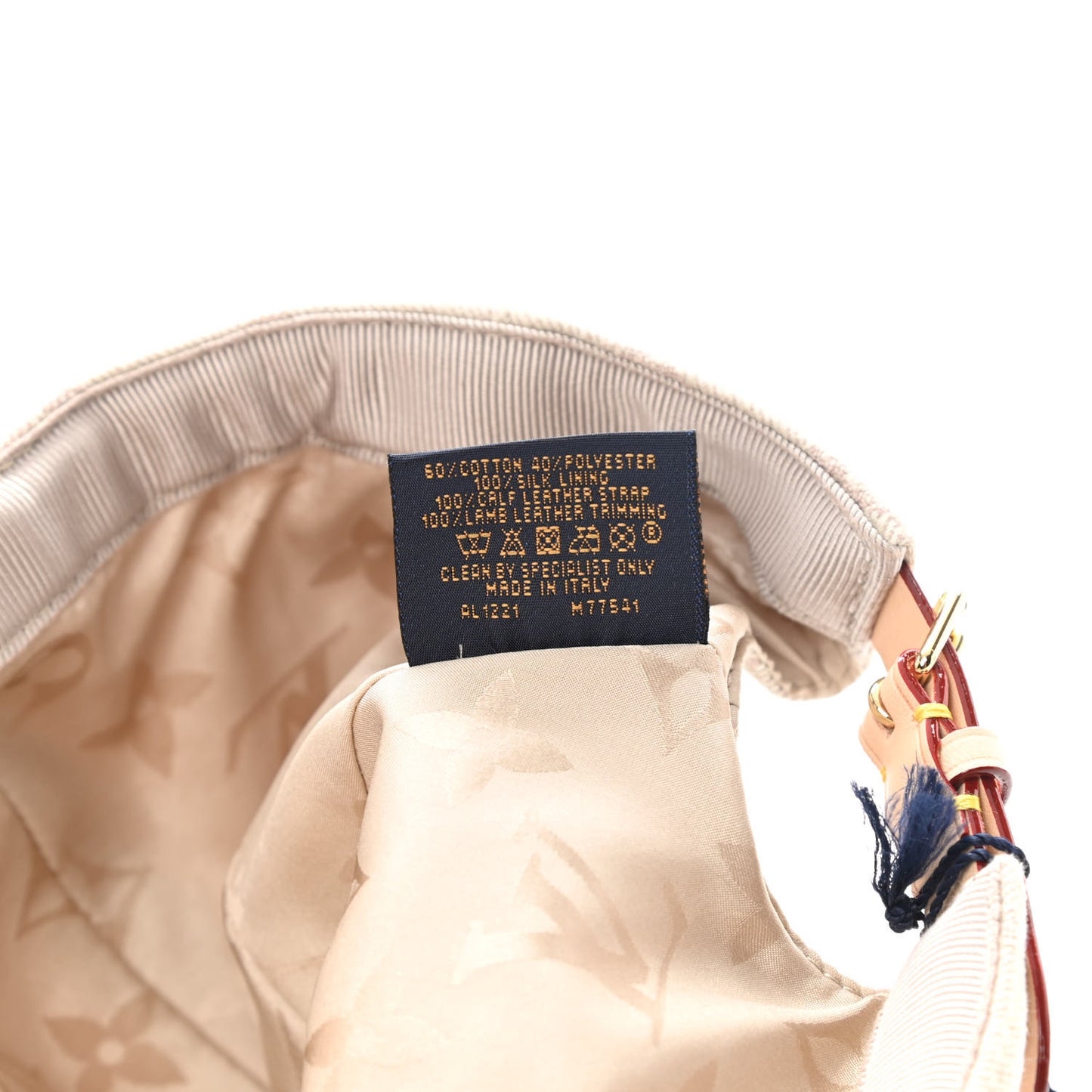 Cotton Monogram Jacquard Be My Cap M Beige