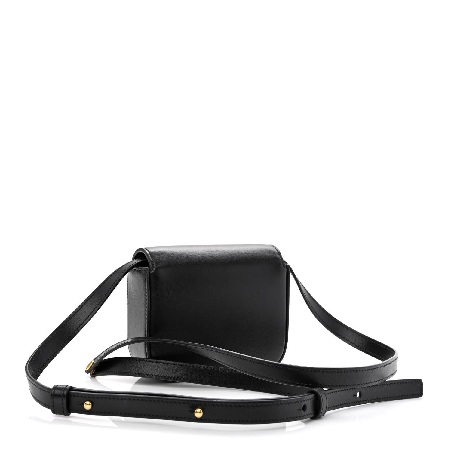 Celine Shiny Calfskin Mini Triomphe Black 3 of 11