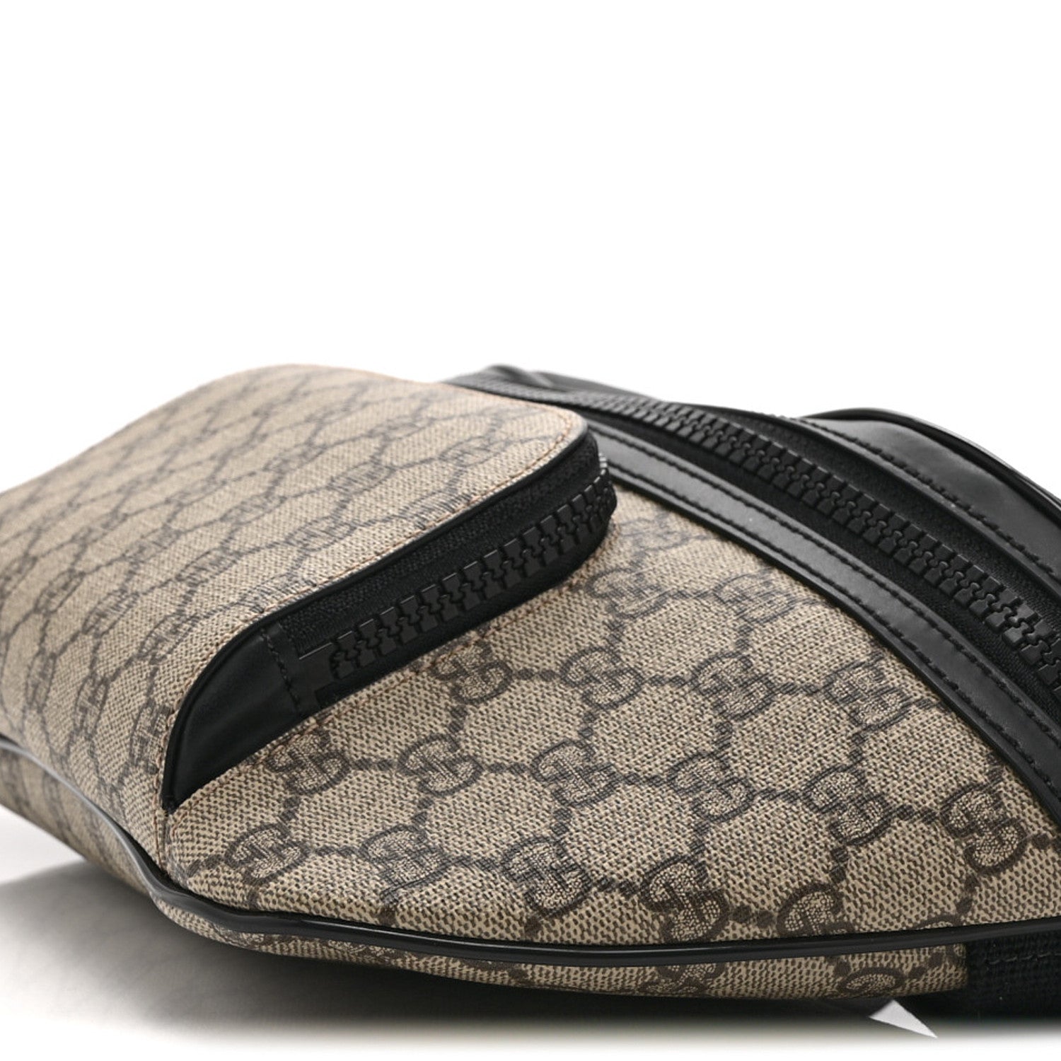 Gucci GG Supreme Monogram Belt Bag Black 10 of 11