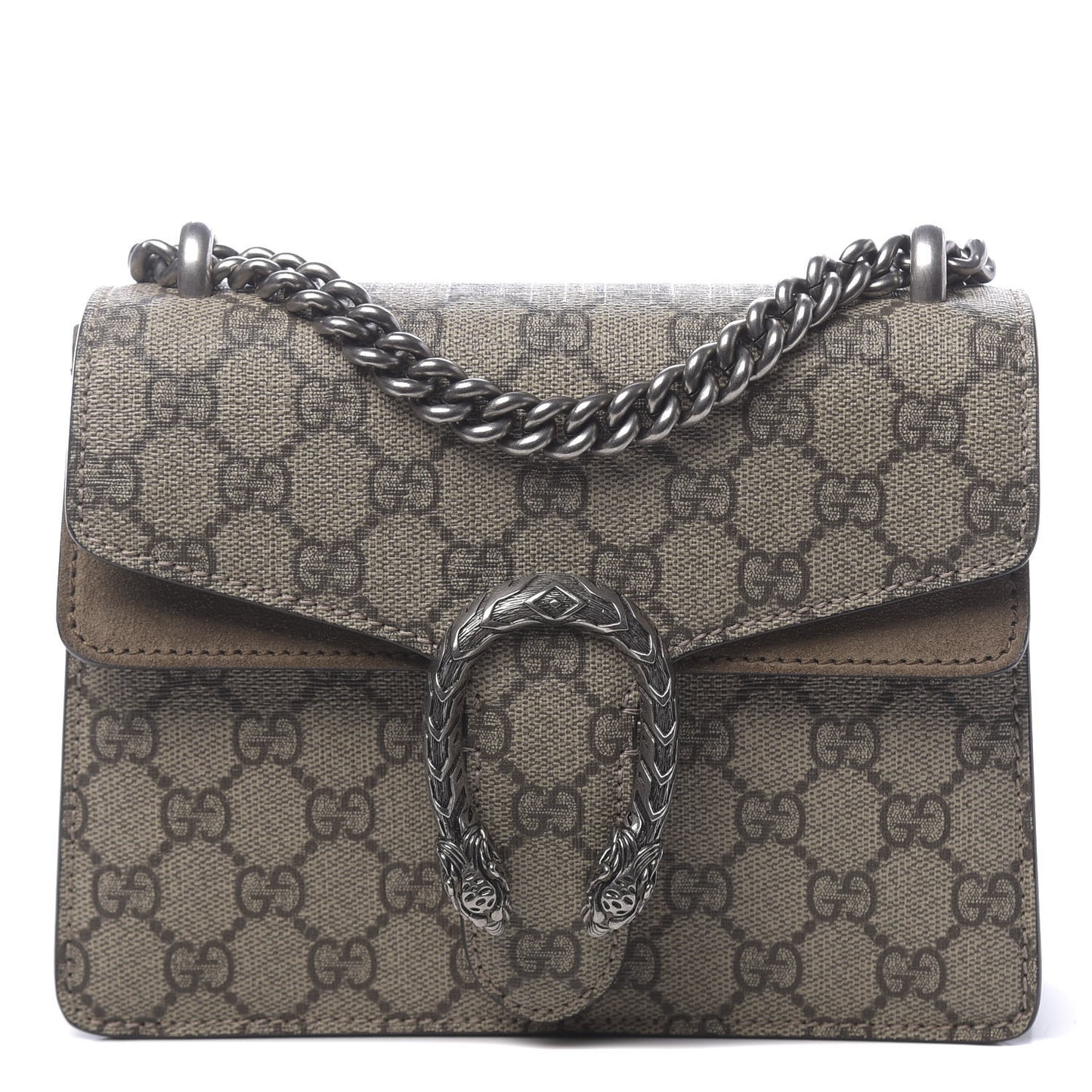 GG Supreme Monogram Mini Dionysus Shoulder Bag Taupe