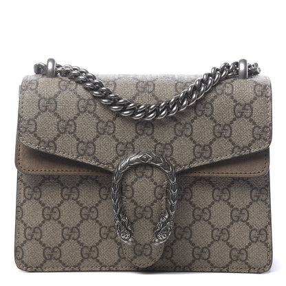 Gucci GG Supreme Monogram Mini Dionysus Shoulder Bag Taupe 1 of 15