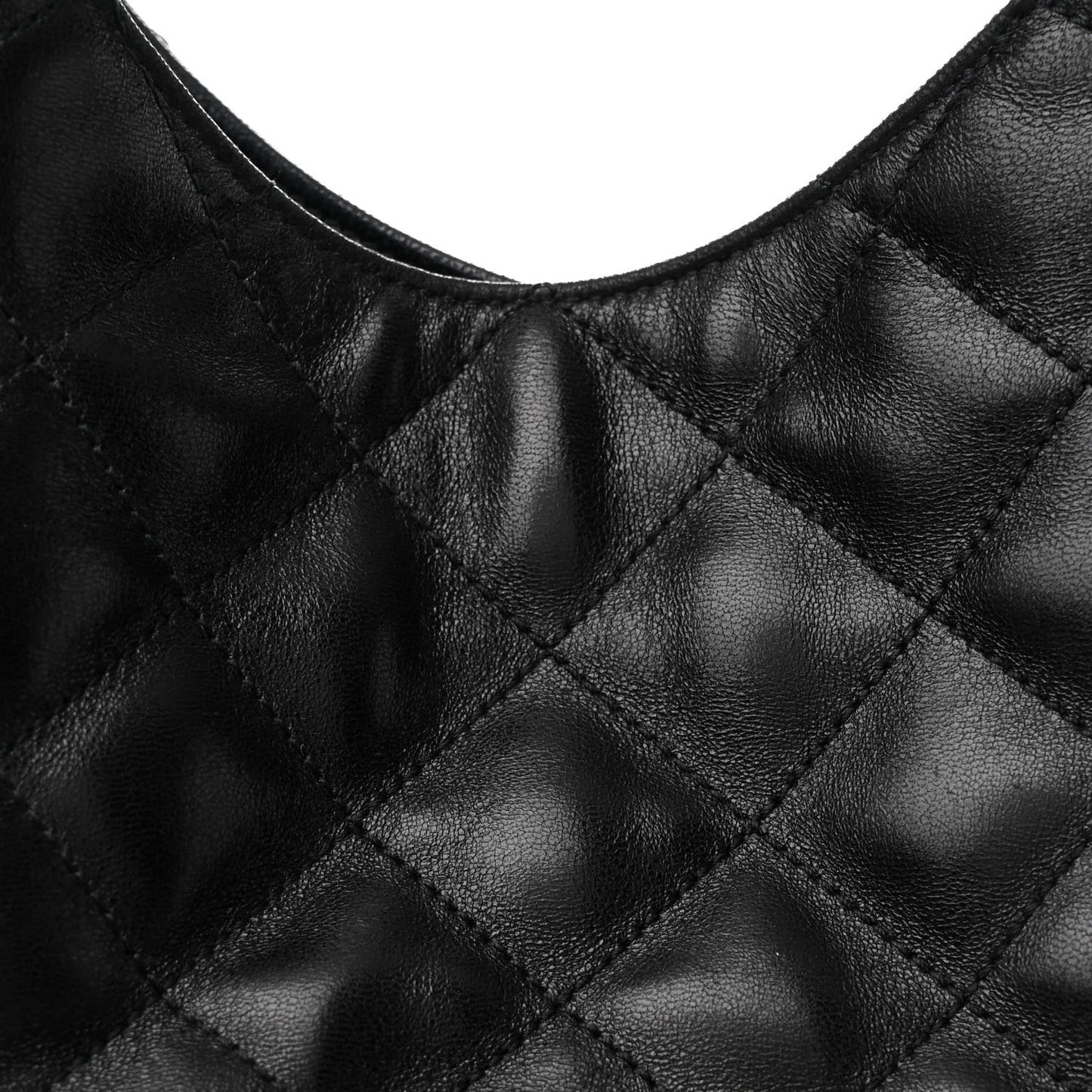 Lambskin Quilted Maxi Icare Shopping Tote Black