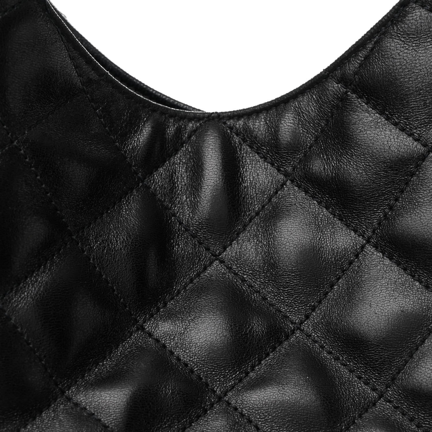 Saint Laurent Lambskin Quilted Maxi Icare Shopping Tote Black 10 of 12