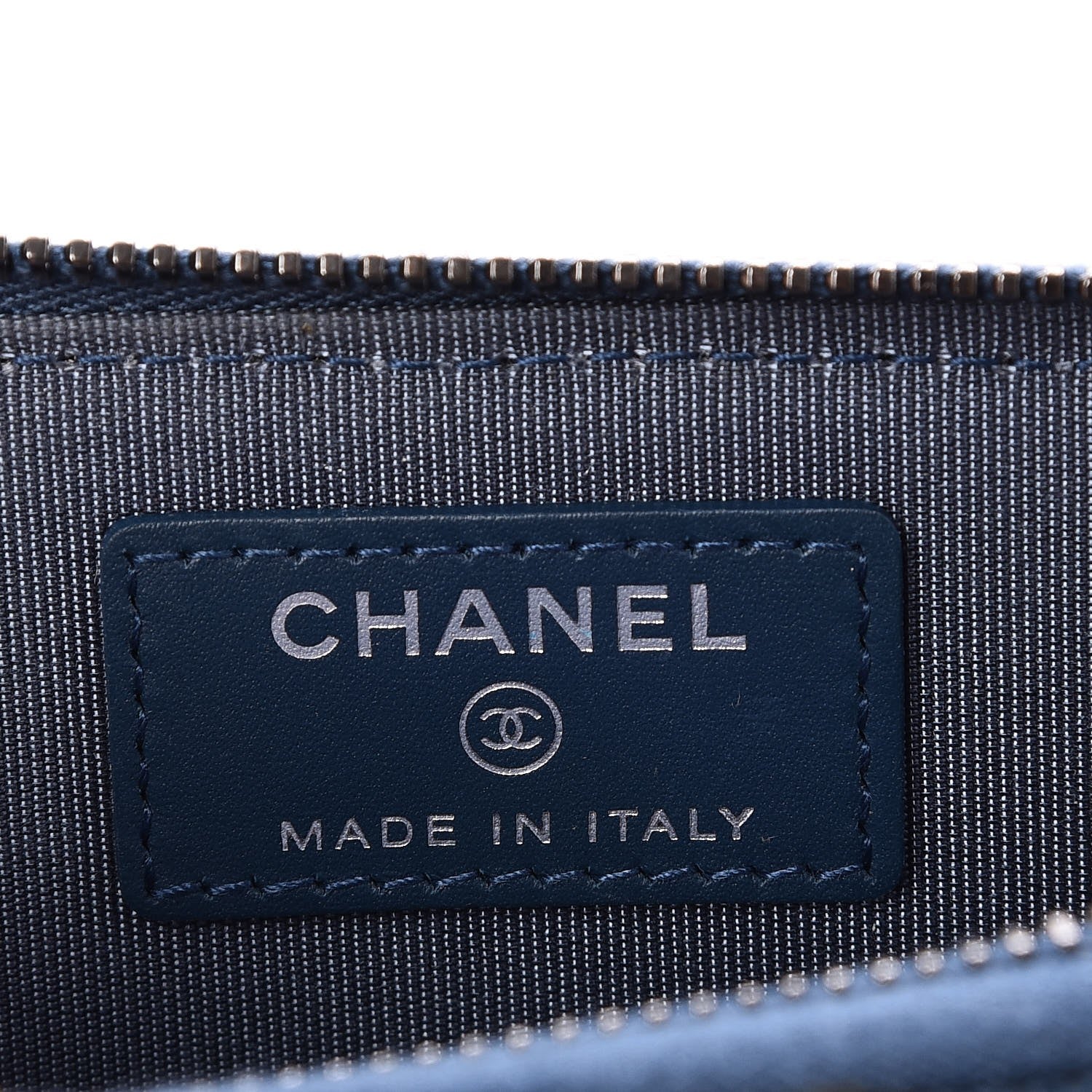 Chanel Caviar Quilted Key Holder Case Blue 7 of 8
