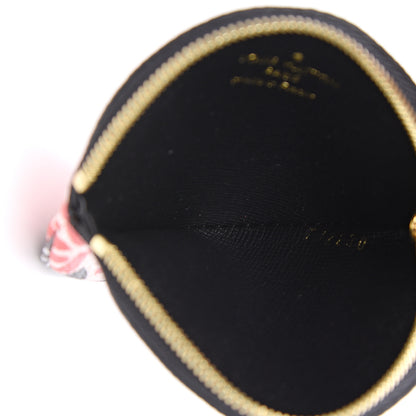 Louis Vuitton Monogram Giant Crafty Round Coin Purse Creme Rouge 4 of 6