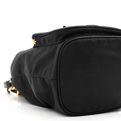 Prada Saffiano Tessuto Nylon Mini Bucket Crossbody Bag Black 11 of 12