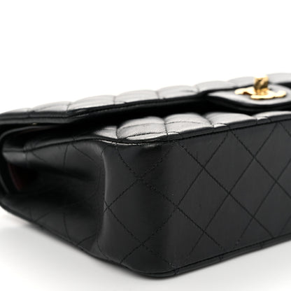 Chanel Lambskin Quilted Medium Double Flap Black 9 of 10