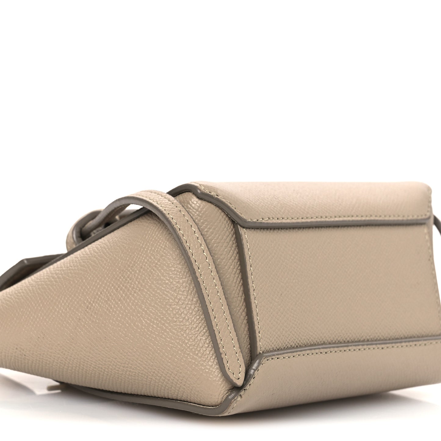 Grained Calfskin Pico Belt Bag Light Taupe