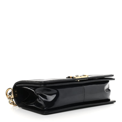 Chanel Patent Calfskin Quilted Medium Boy Flap Black 4 of 9