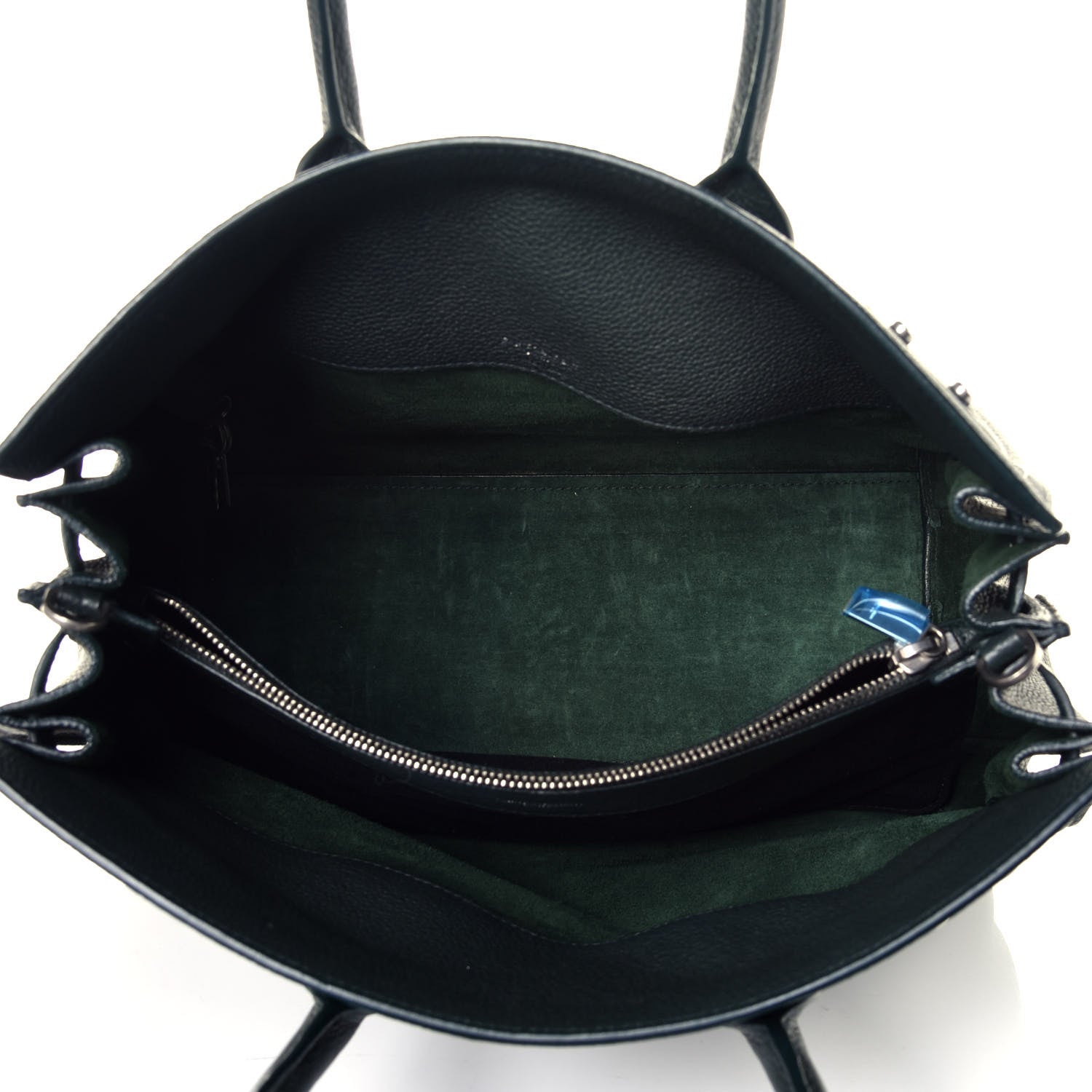 Saint Laurent Grained Calfskin Small Supple Sac De Jour Dark Vert 6 of 9