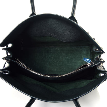 Saint Laurent Grained Calfskin Small Supple Sac De Jour Dark Vert 6 of 9