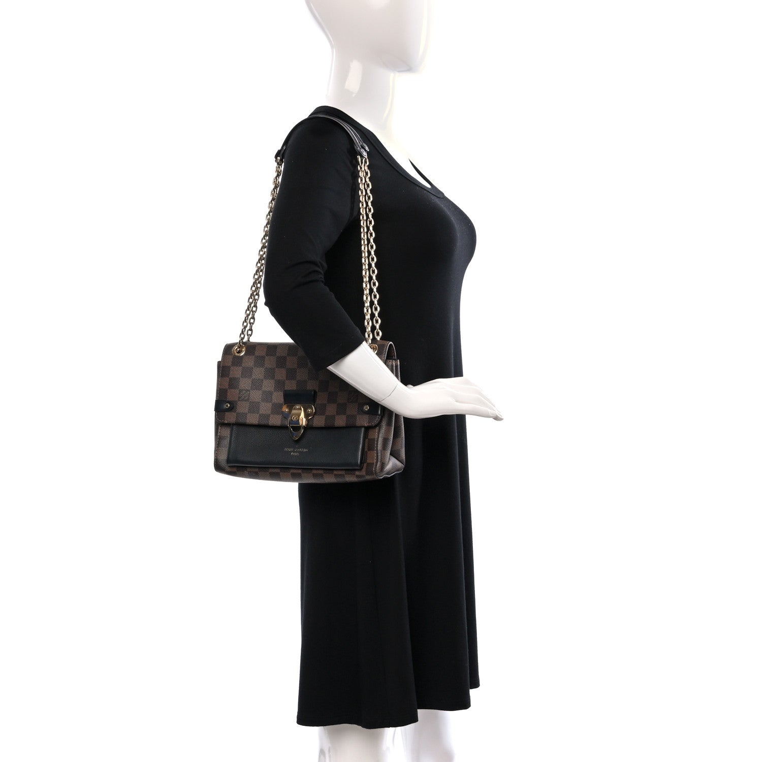 Louis Vuitton Damier Ebene Vavin PM Black 2 of 8