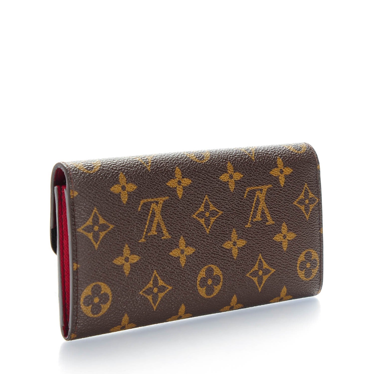 Louis Vuitton Monogram Emilie Wallet Red 5 of 10