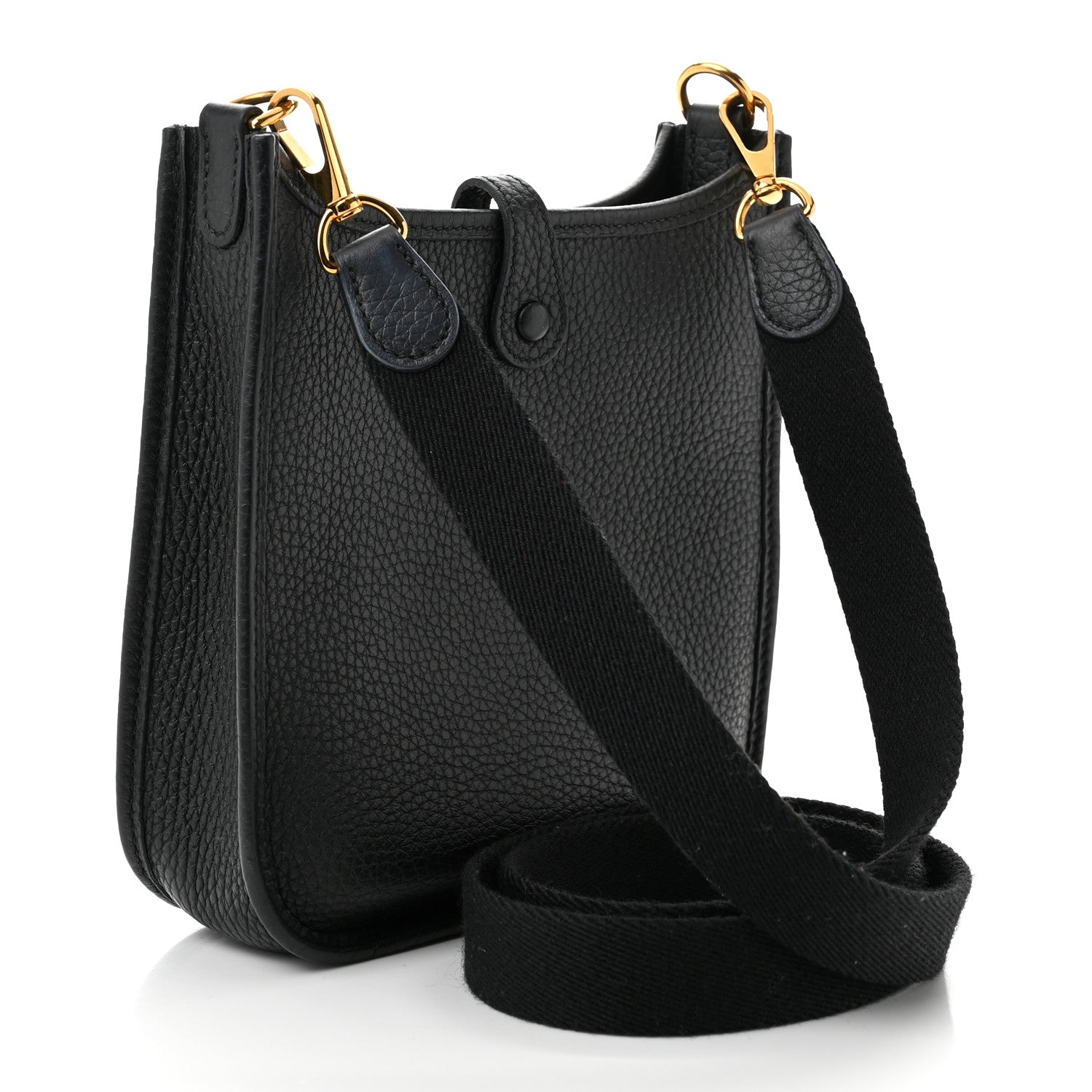 Hermes Taurillon Clemence Evelyne TPM Black 3 of 10