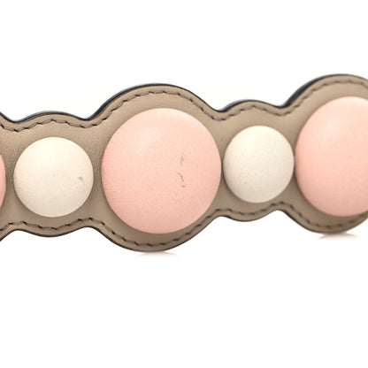 Fendi Calfskin Studded Mini Strap You Pink Multicolor 5 of 5