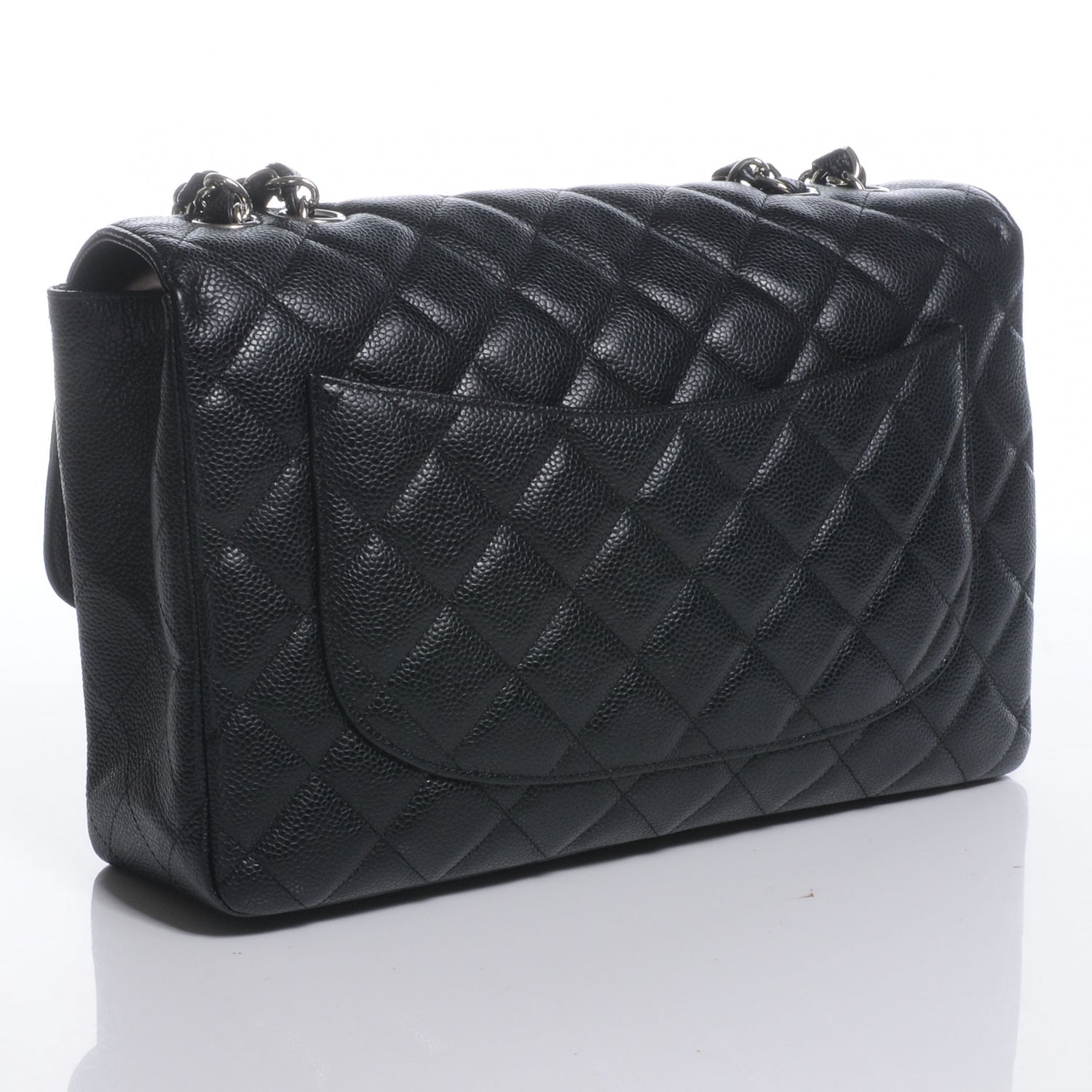 Chanel Caviar Jumbo Single Flap Black 3 of 9