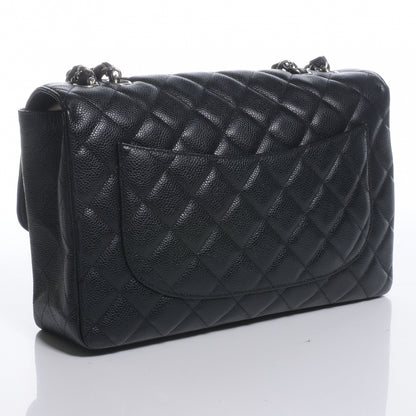 Chanel Caviar Jumbo Single Flap Black 3 of 9