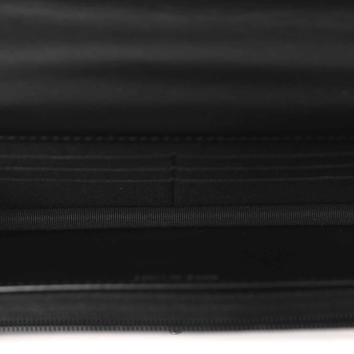 Shiny Crumpled Calfskin Strass Quilted Top Handle Wallet On Chain WOC Black