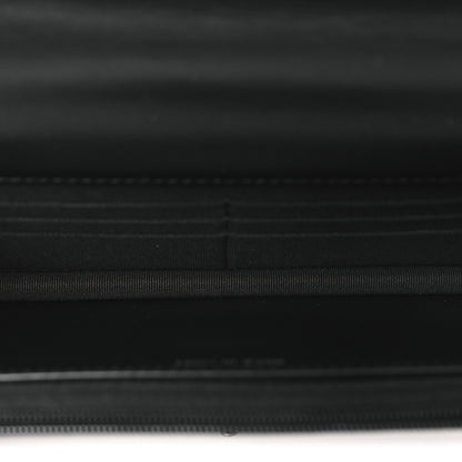 Chanel Shiny Crumpled Calfskin Strass Quilted Top Handle Wallet On Chain WOC Black 5 of 11