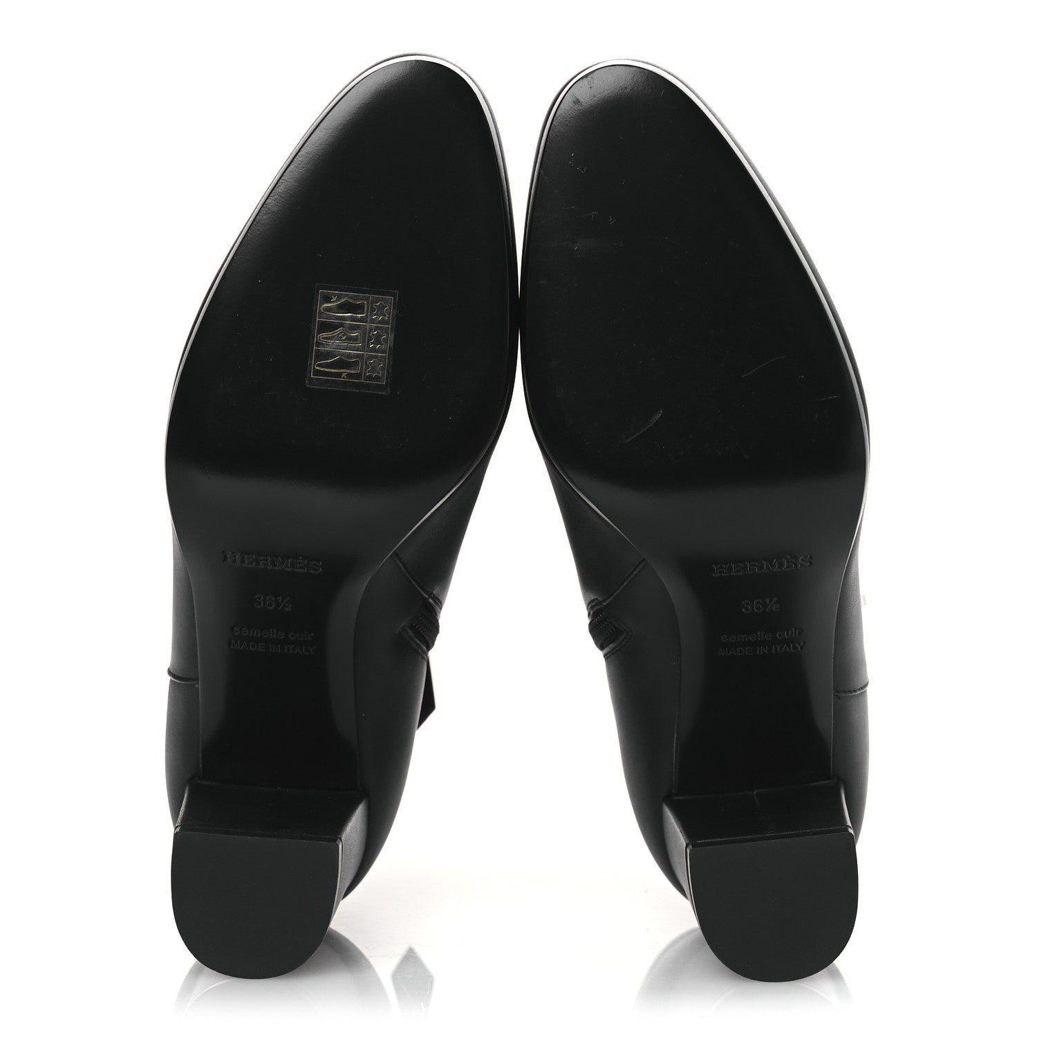 Hermes Calfskin Saint Germain Ankle Boots 36.5 Black 7 of 12