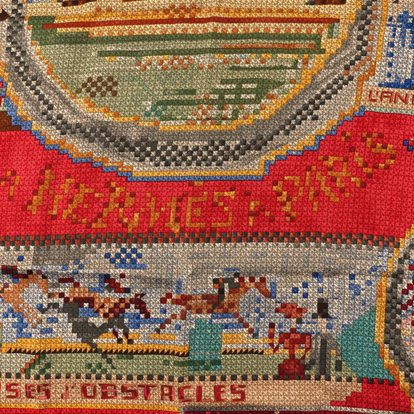Silk Chevaux De France Scarf 90
