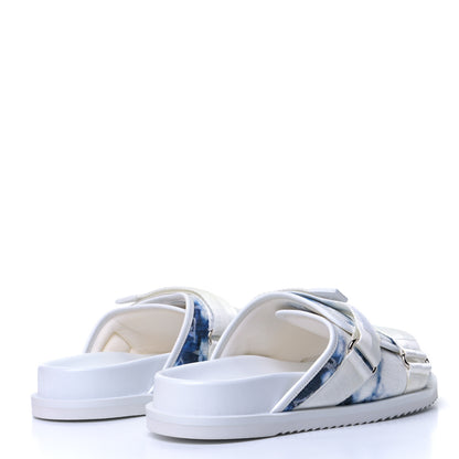 Louis Vuitton Denim Monogram Tie Dye Mens Honolulu Mule 9 Marine 4 of 8