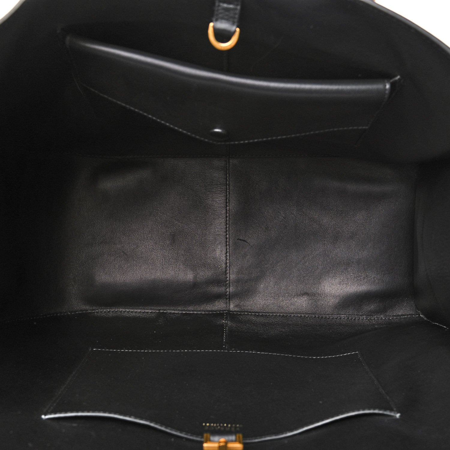 Versace Calfskin Medallion Tribute Tote Black 5 of 13
