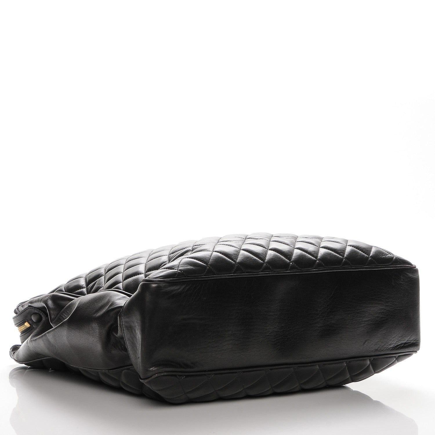 Chanel Lambskin Quilted Shopping Tote Black 4 of 7
