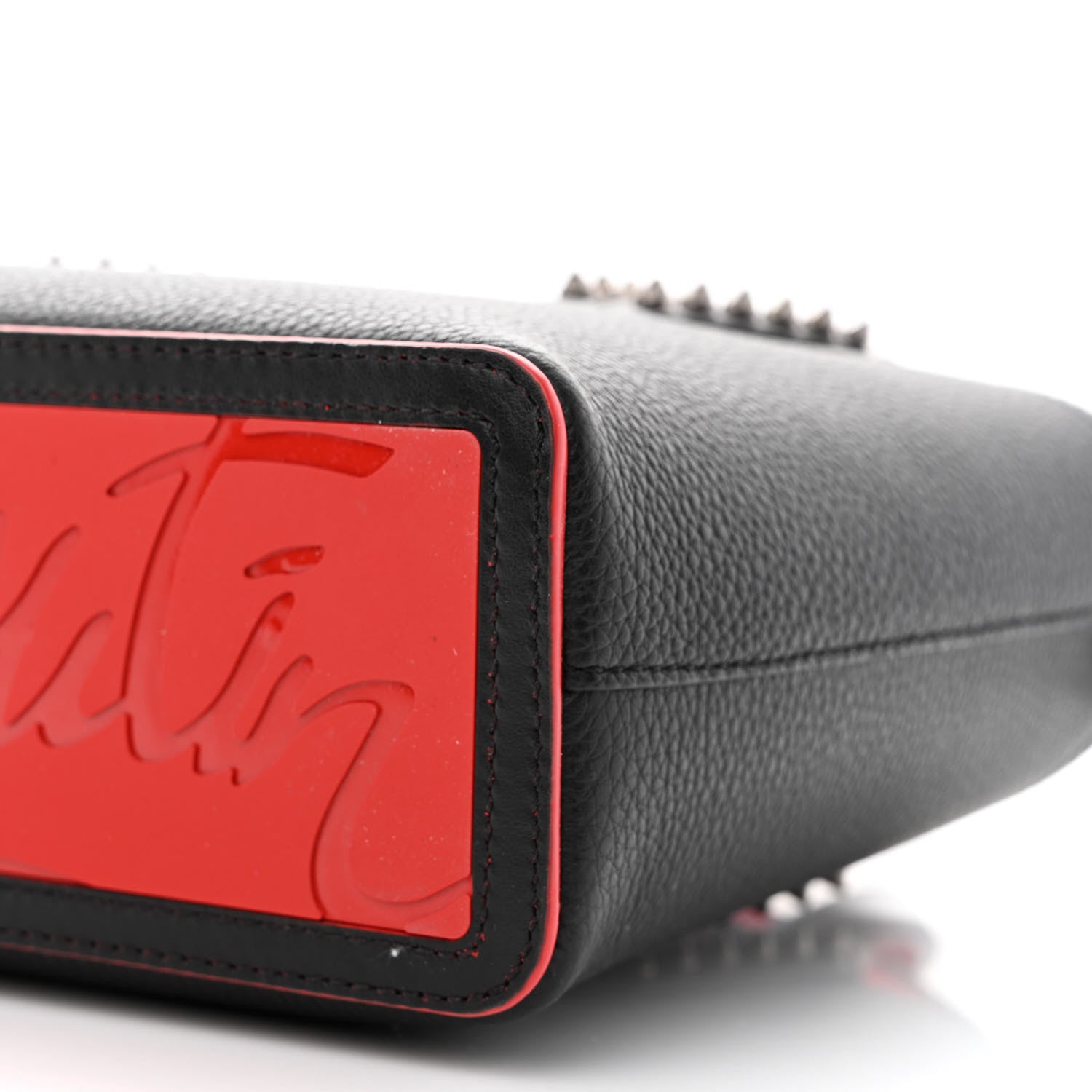 Christian Louboutin Calfskin Spikes Mini East West Cabata Tote Black 10 of 10