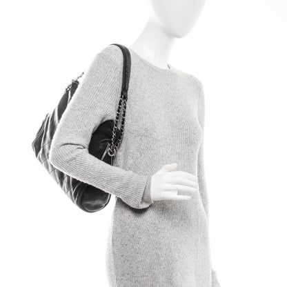 Chanel Lambskin Stitched Medium Ultimate Soft Tote Black 2 of 7