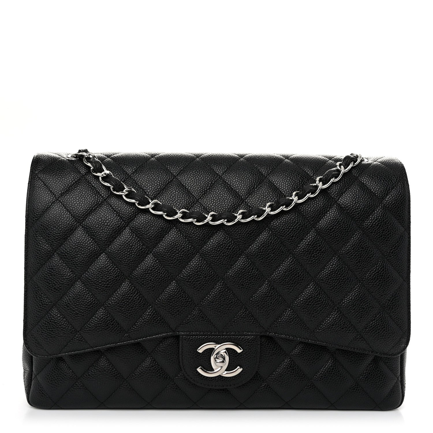 Chanel Caviar Quilted Maxi Double Flap Black 1 of 11