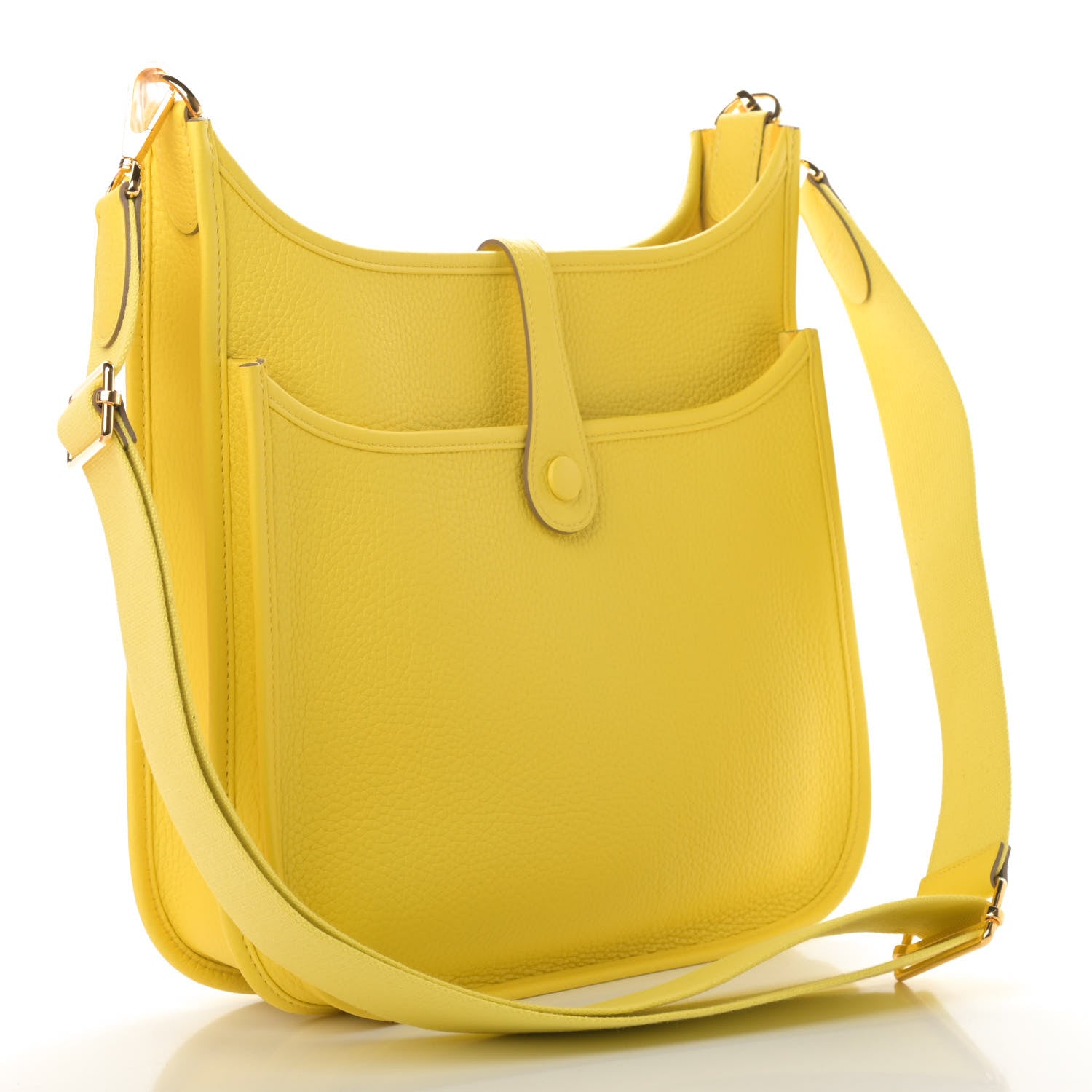 Hermes Taurillon Clemence Evelyne III PM Lime 3 of 10
