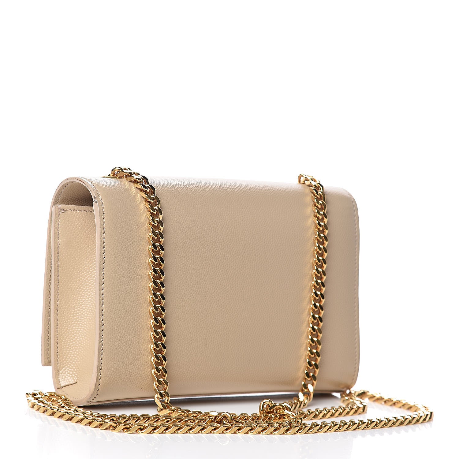 Saint Laurent Grain De Poudre Small Monogram Kate Satchel Nude Powder 3 of 14