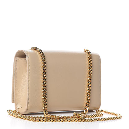 Saint Laurent Grain De Poudre Small Monogram Kate Satchel Nude Powder 3 of 14