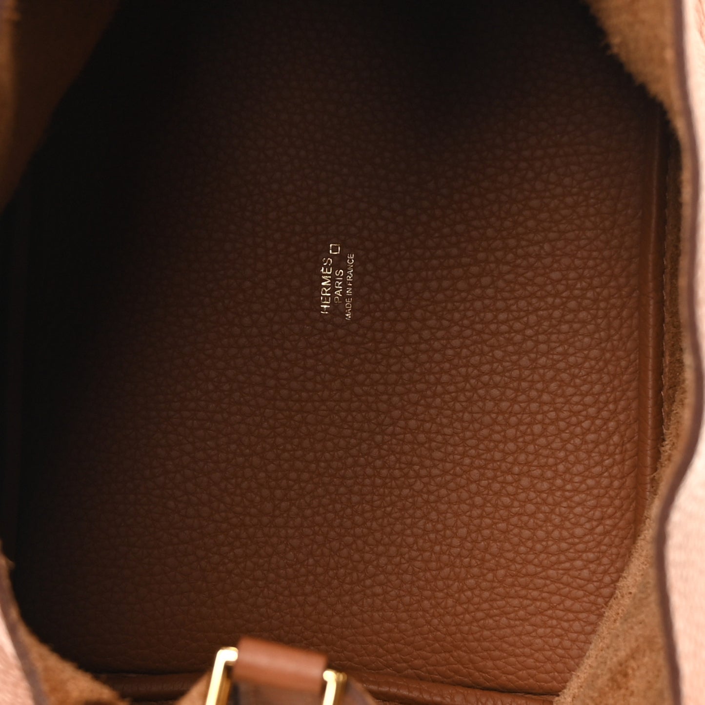 Taurillon Clemence Matte Alligator Picotin Lock Touch 22 MM Gold