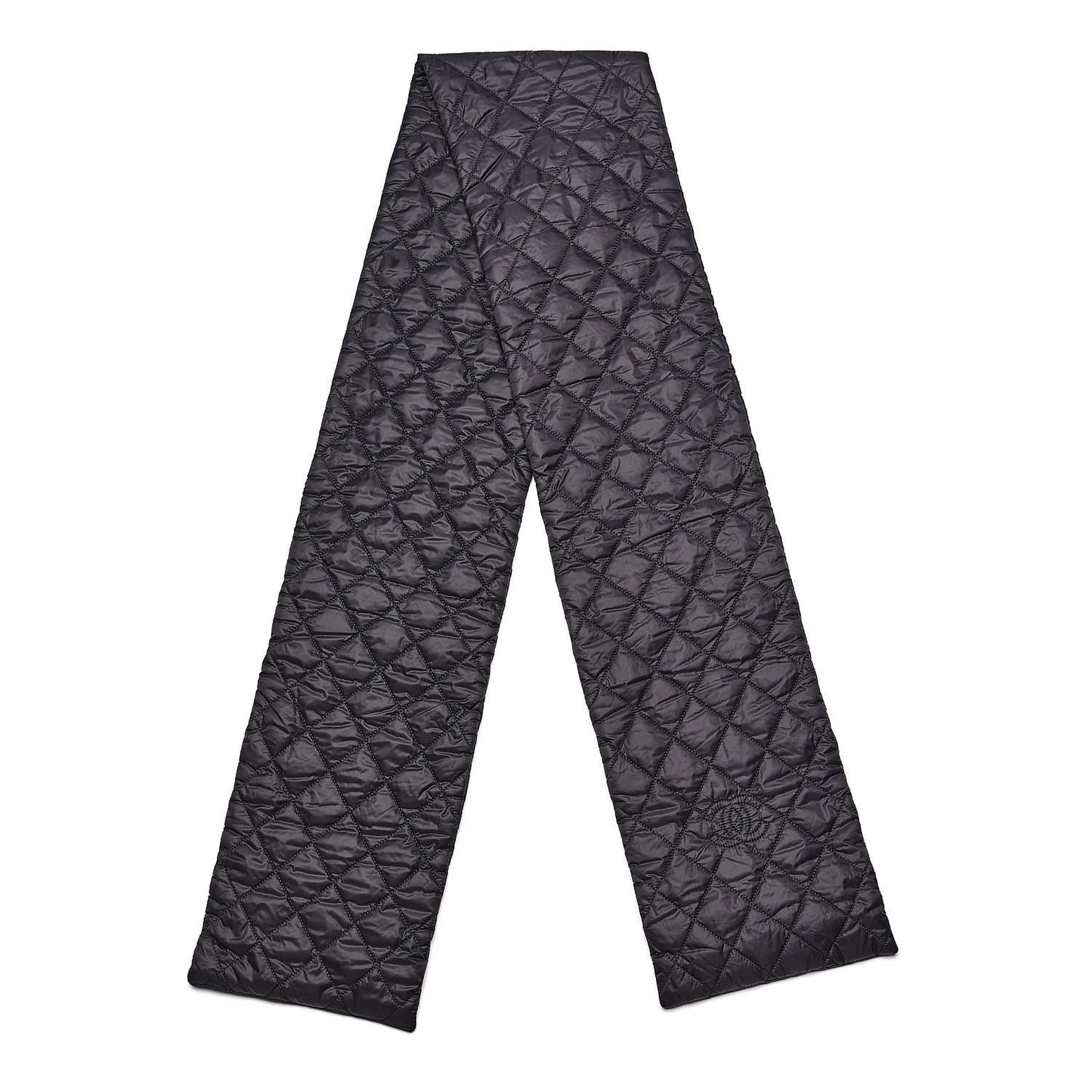 Nylon Quilted CC Scarf Black