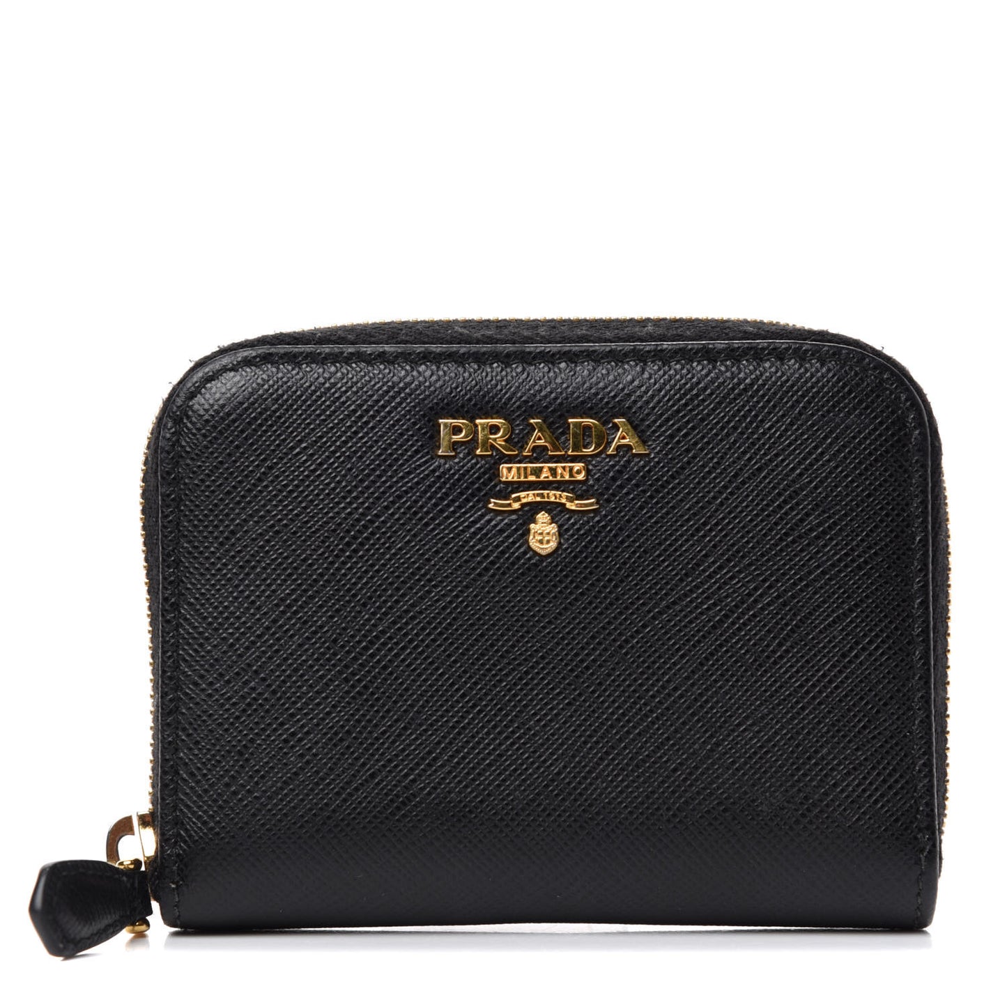 Saffiano Metal Coin Purse Black