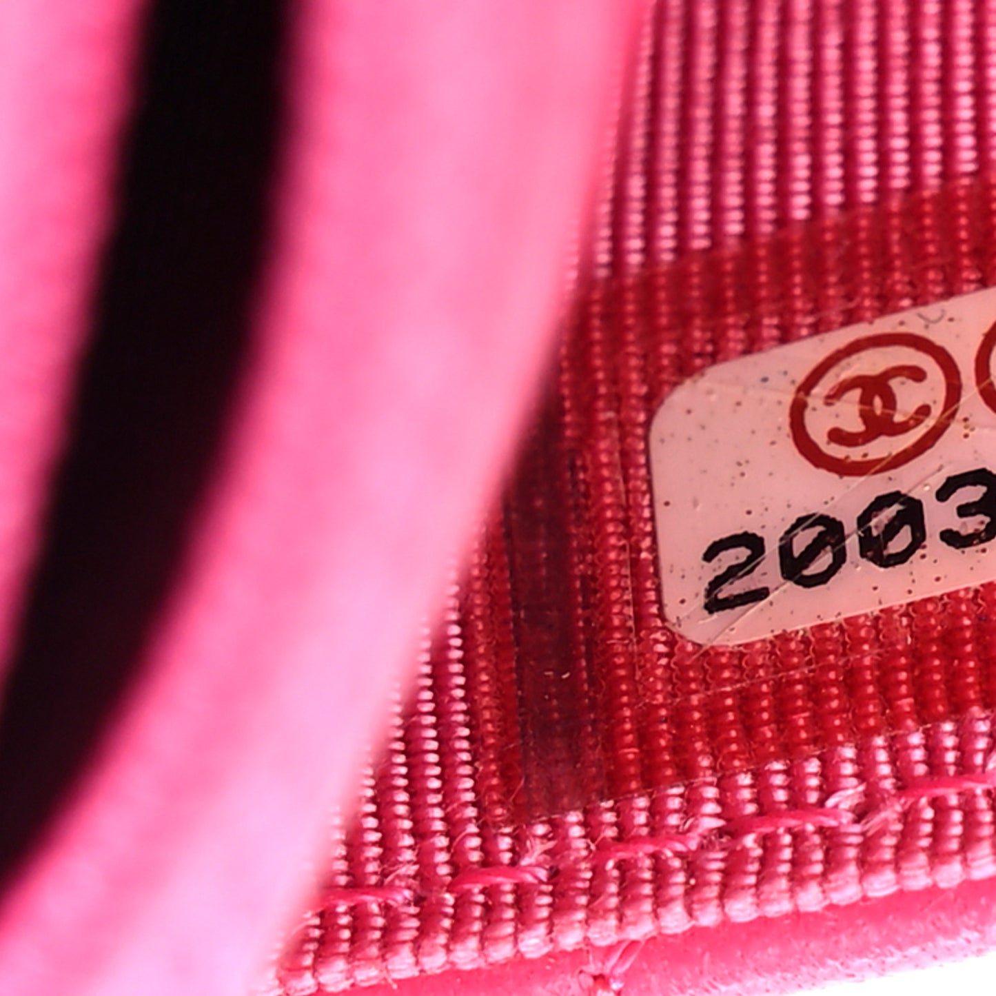 Lambskin Quilted Wallet on Chain WOC Pink