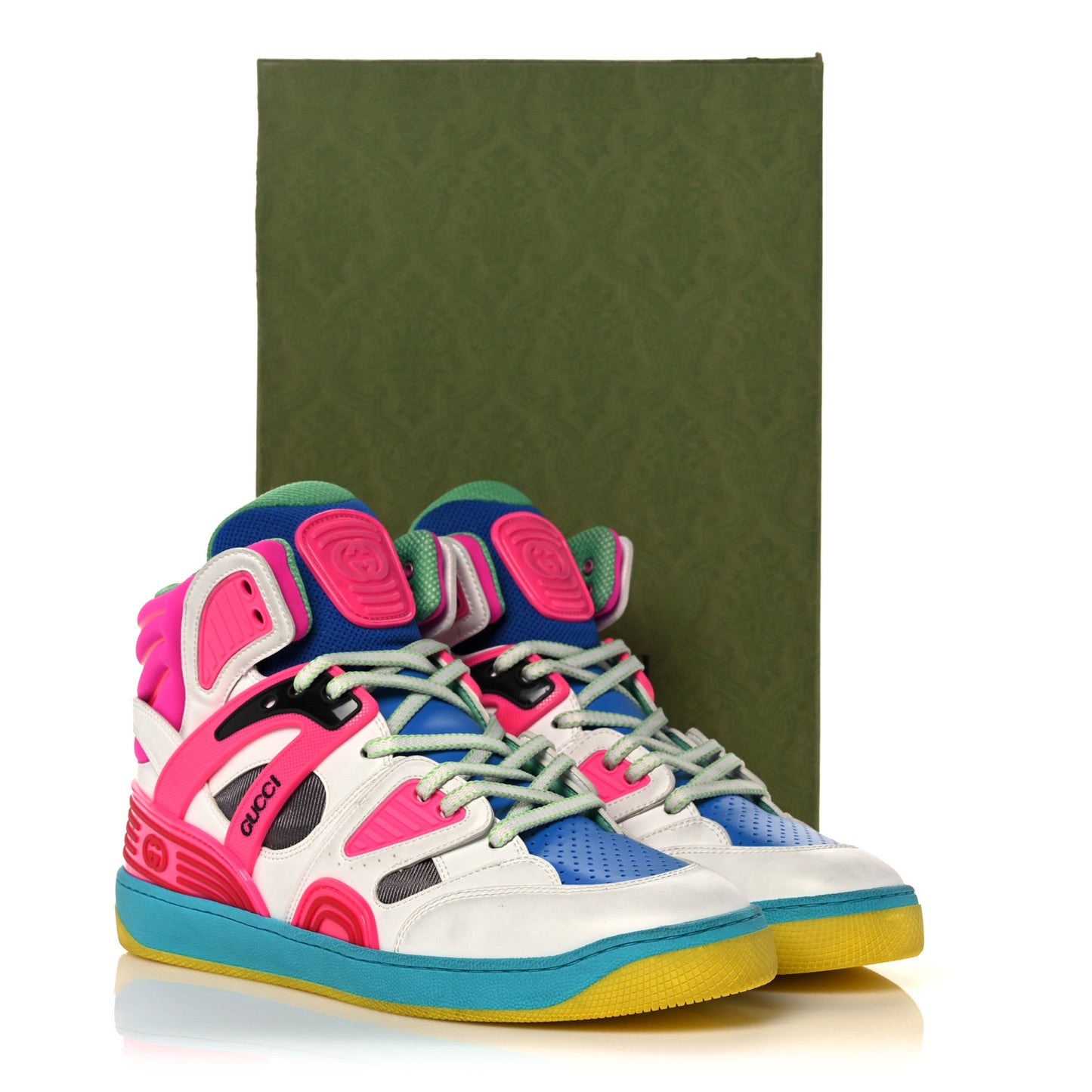 Demetra Womens Basket High Top Sneakers 41 Great White Bright Splash Loess