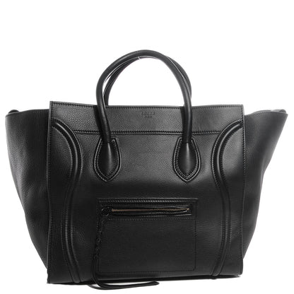 Celine Supple Calfskin Large Phantom Luggage Black 1 of 8