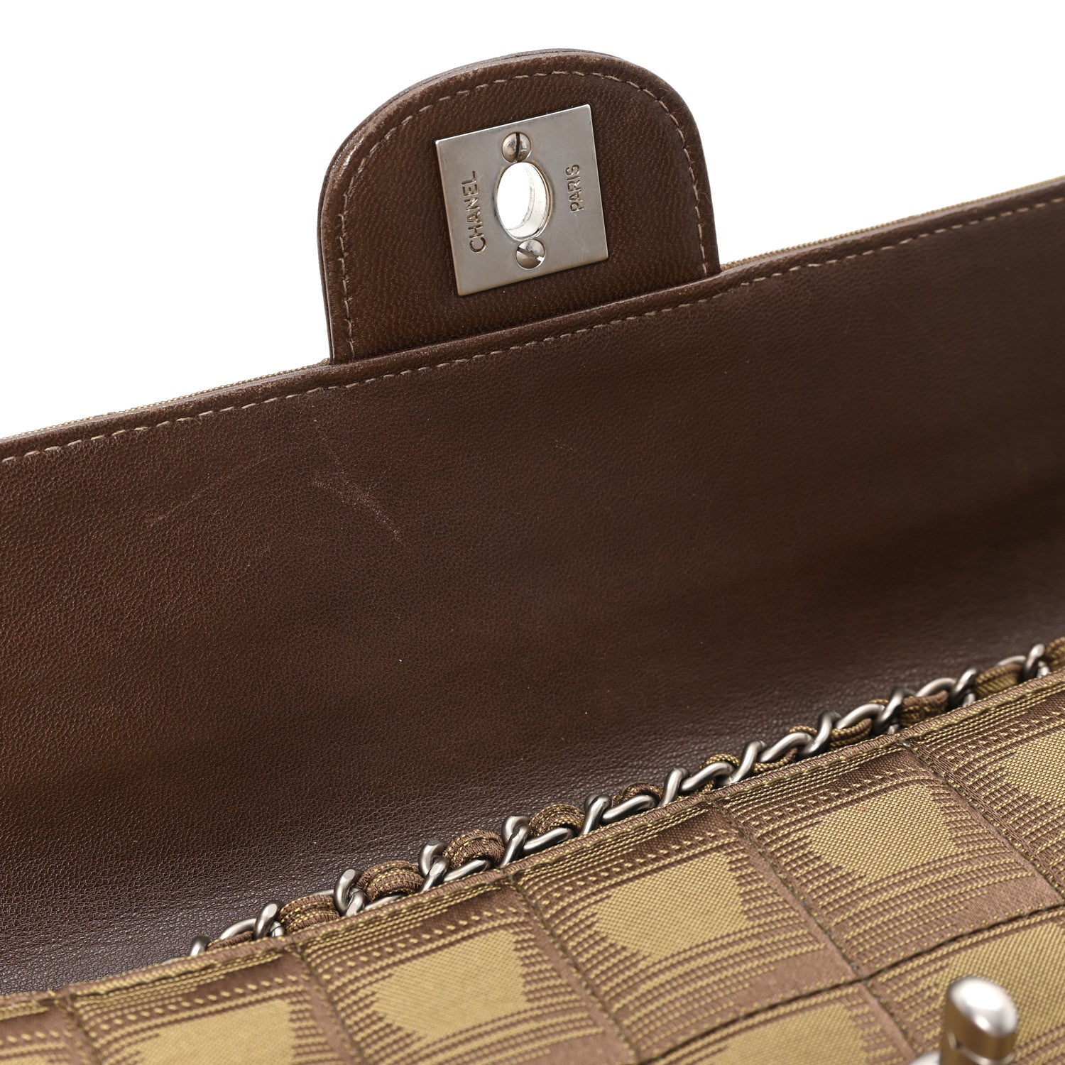 Chanel Nylon Travel Ligne East West Flap Brown 1921582 – FASHIONPHILE