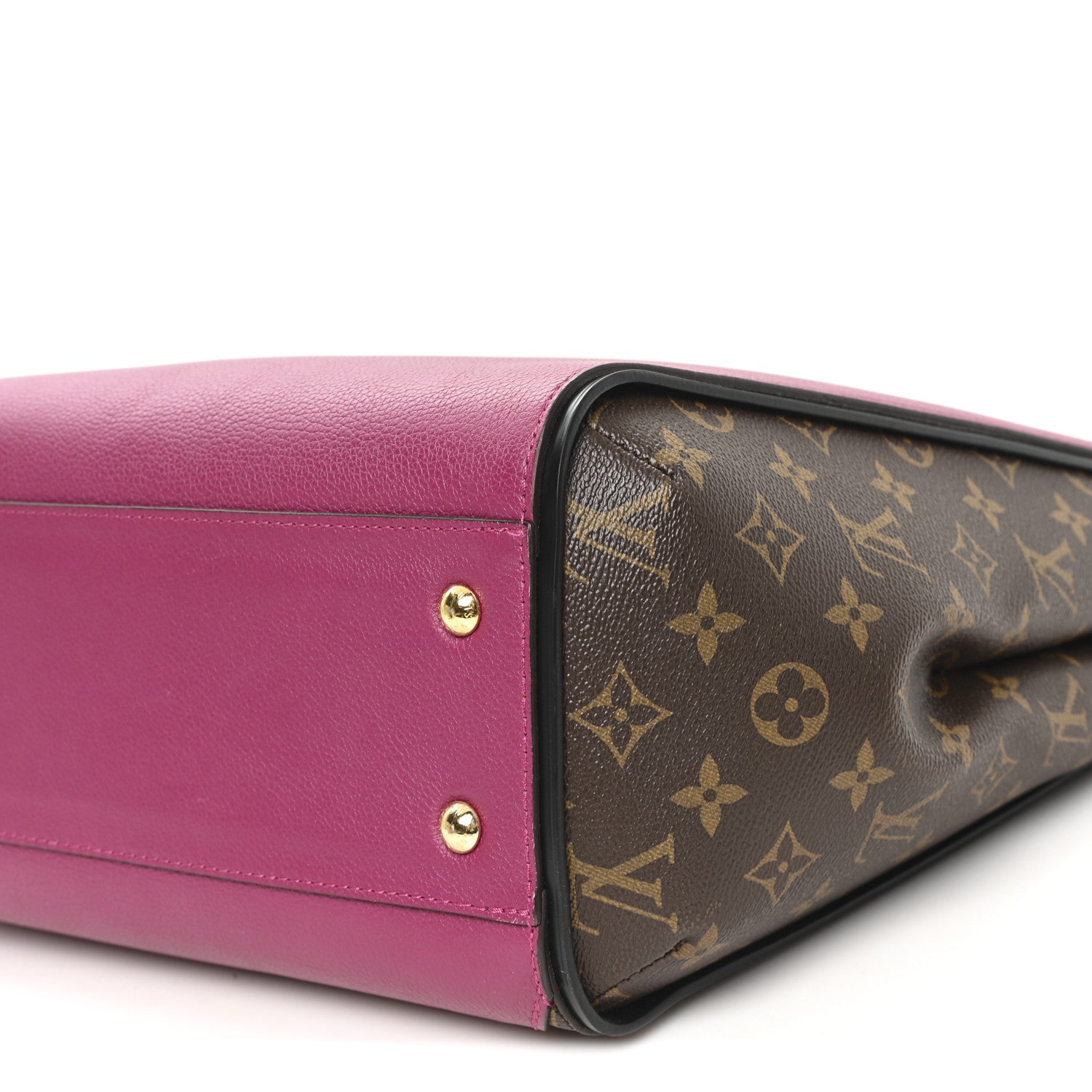 VUITTON バッグ Louis Vuitton Monogram Canvas Grape Leather Kimono Tote Bag
