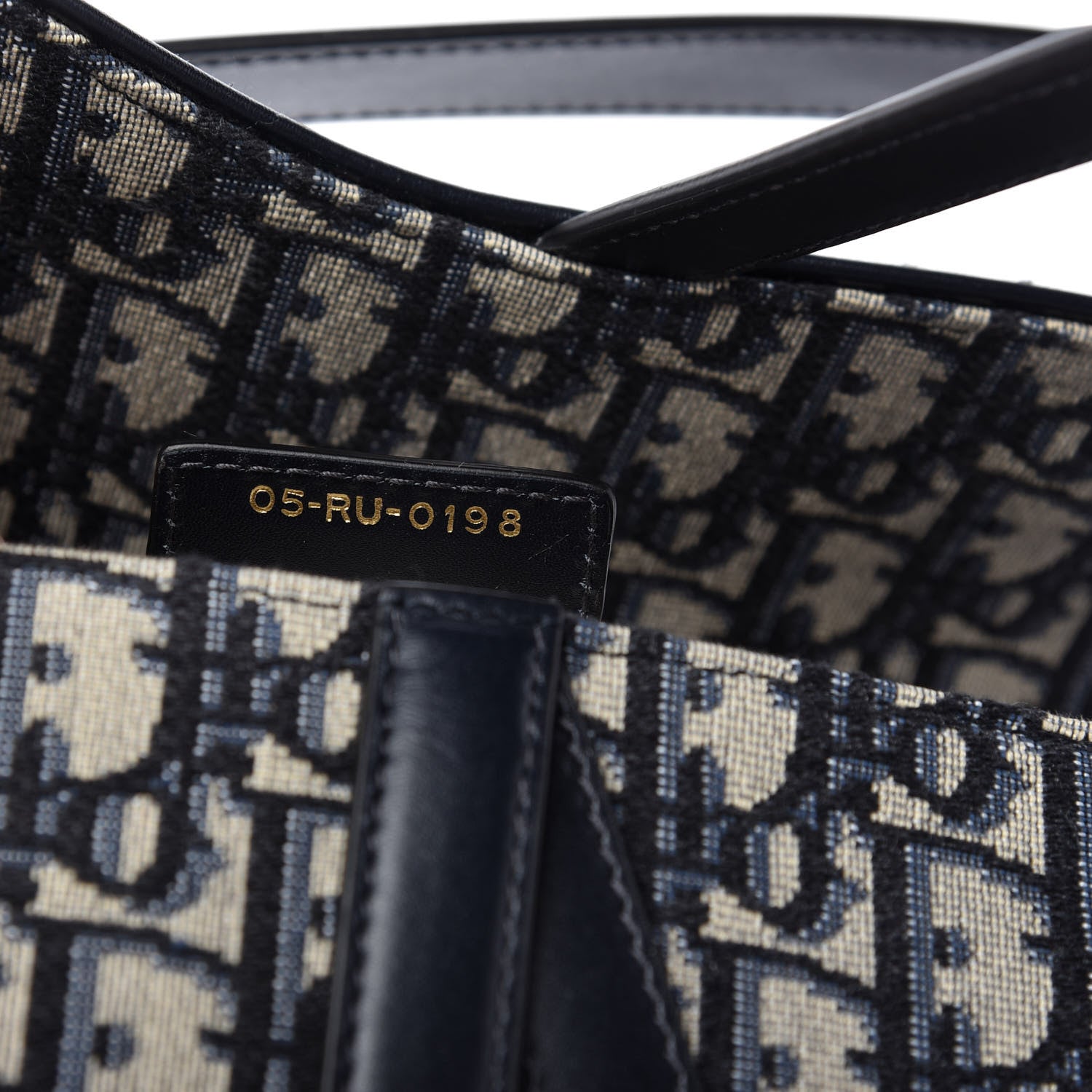Christian Dior Oblique Saddle Bag Blue 9 of 9
