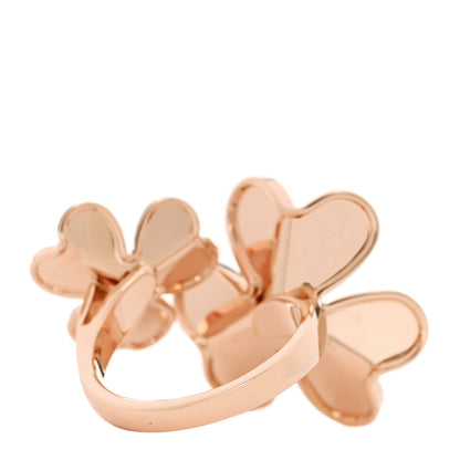 Van Cleef & Arpels 18K Rose Gold Diamond Frivole Between The Finger Ring 53 6.5 3 of 5