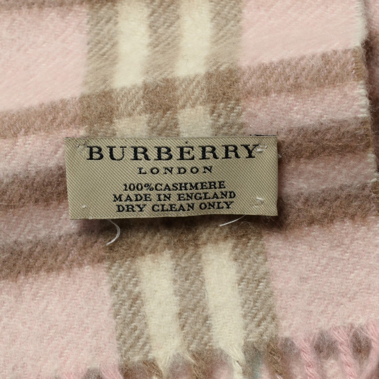 Cashmere Nova Check Scarf Pink