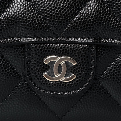 Chanel Caviar Quilted Medium Gusset Flap Wallet Black 8 of 11