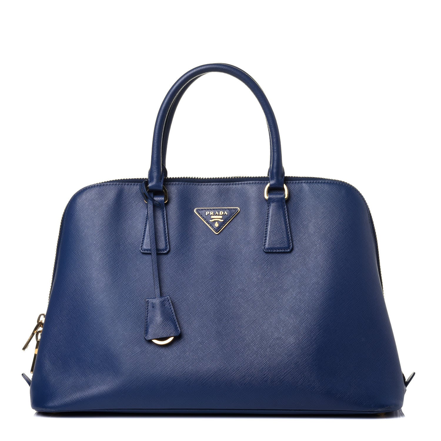 Prada Saffiano Lux Large Promenade Tote Bleuette 1 of 11
