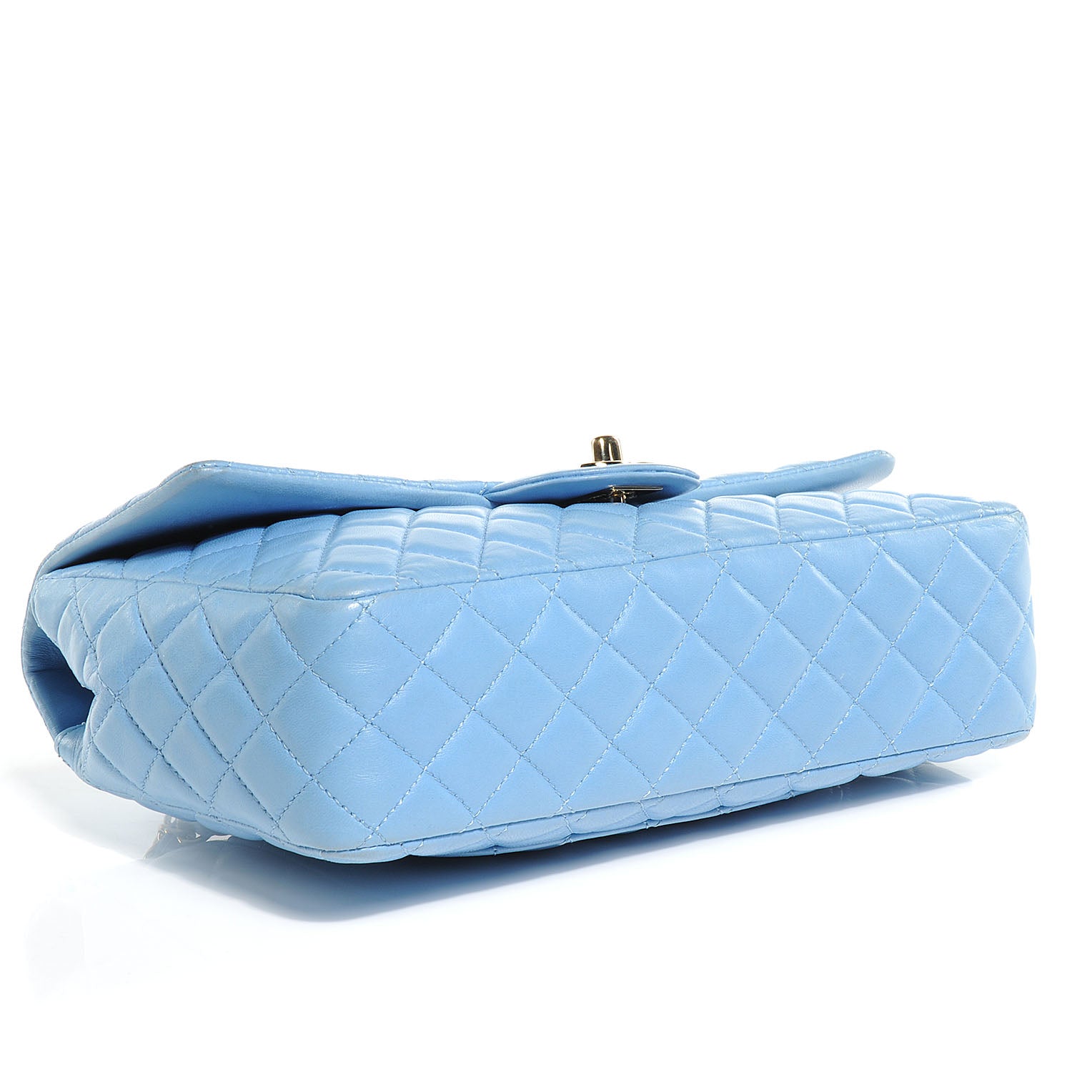 Chanel Lambskin Valentine Charms Medium Flap Baby Blue 4 of 8