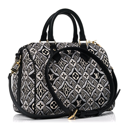 Louis Vuitton Jacquard Since 1854 Speedy Bandouliere 25 Grey 3 of 12