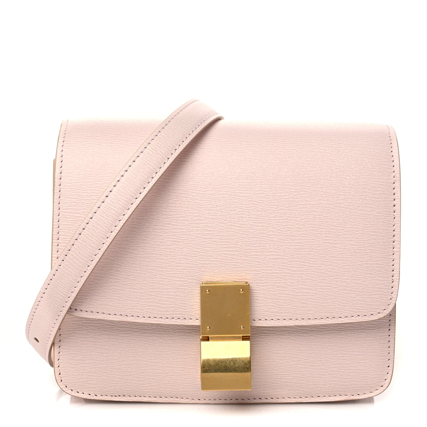 Liege Calfskin Small Classic Box Flap Bag Blush